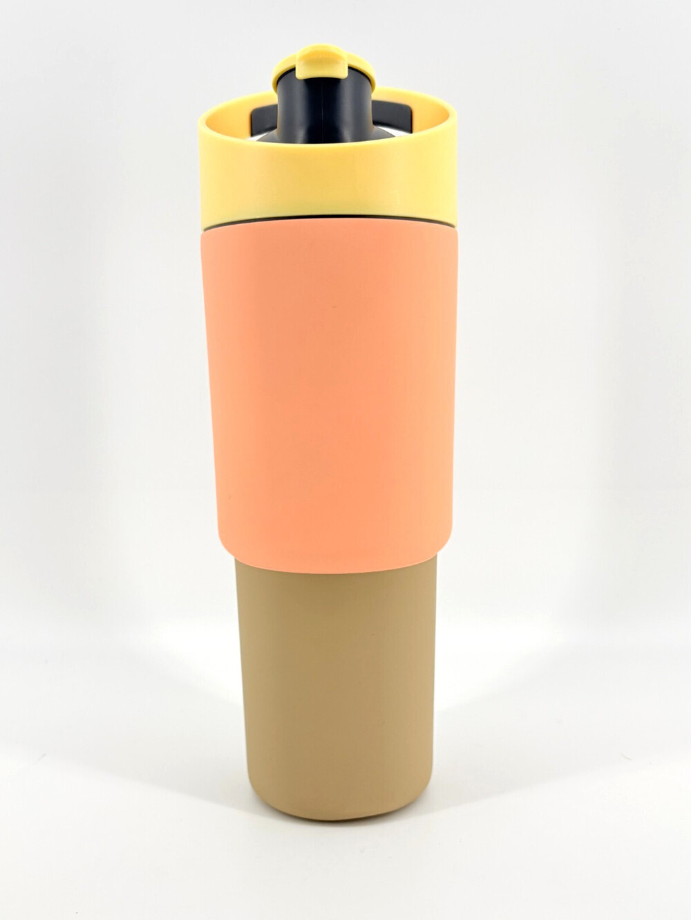 Asobu V-Insulated Puramic Tumbler 32 oz Sport Bottle Yellow Pink Brown